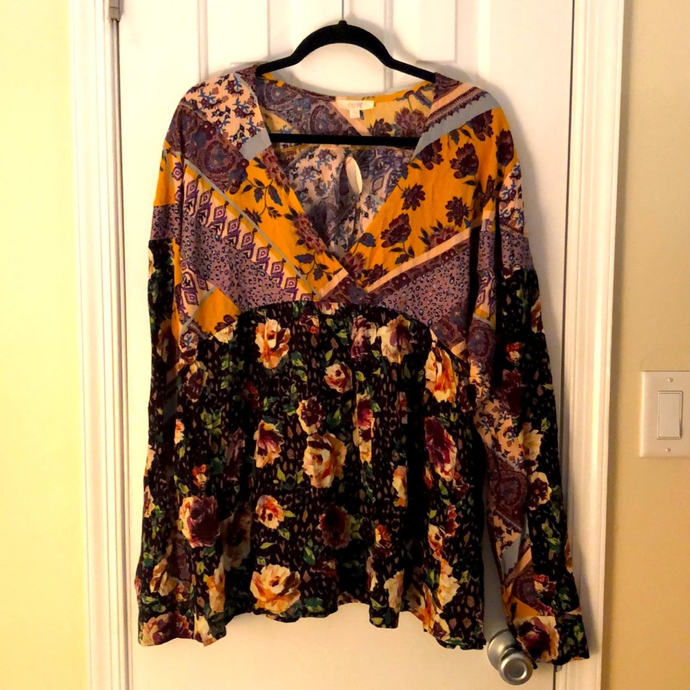 Floral Patchwork Top